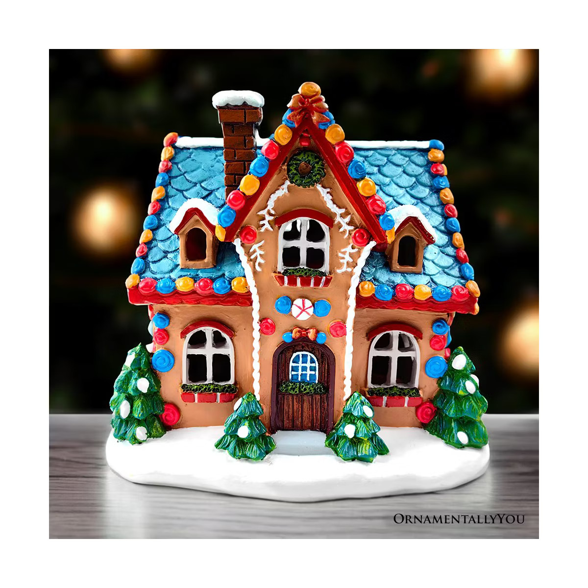 Whimsically Sweet Gingerbread Home Lighted Christmas Decoration, 7" LED Table Figurine Holiday De... | Target