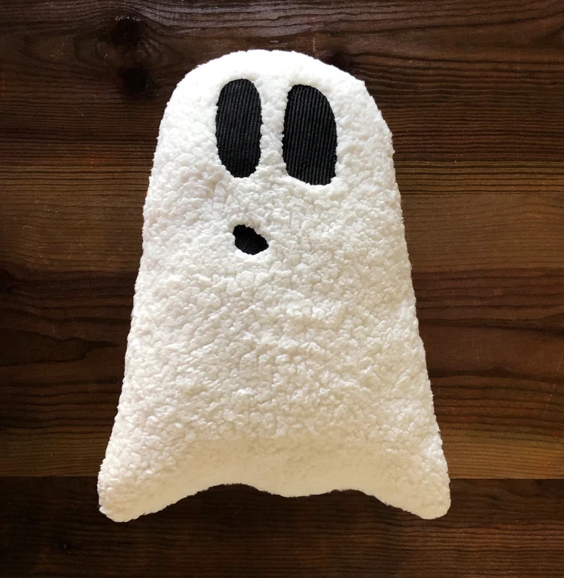 Cuddly Ghost shaped stuffed pillow for Halloween in super | Etsy | Etsy (US)