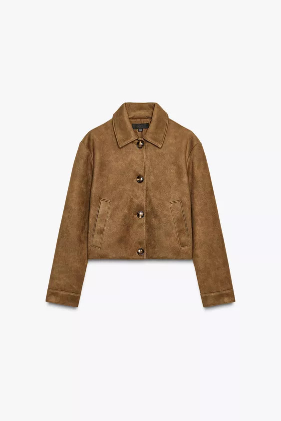 FAUX SUEDE JACKET | Zara UK