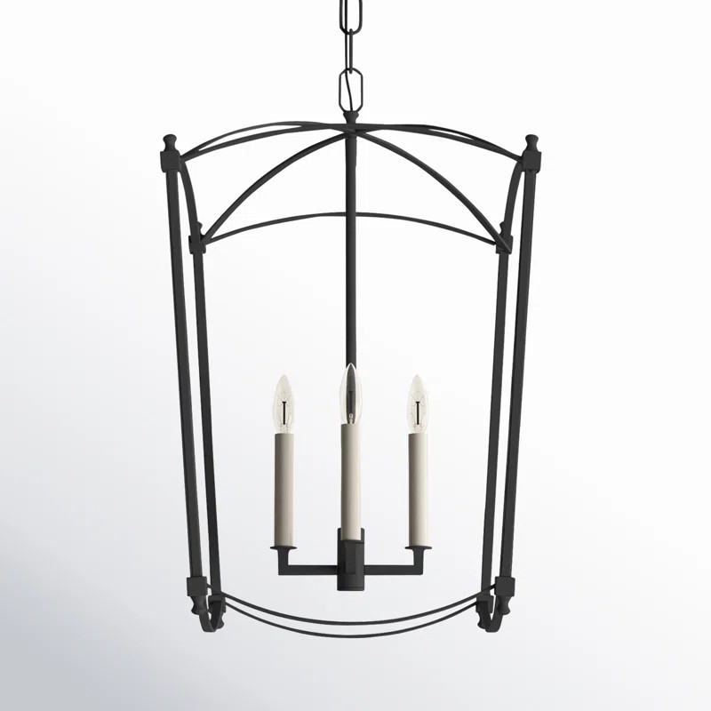 Olive 4 Light Metal Dimmable Lantern Chandelier | Birch Lane