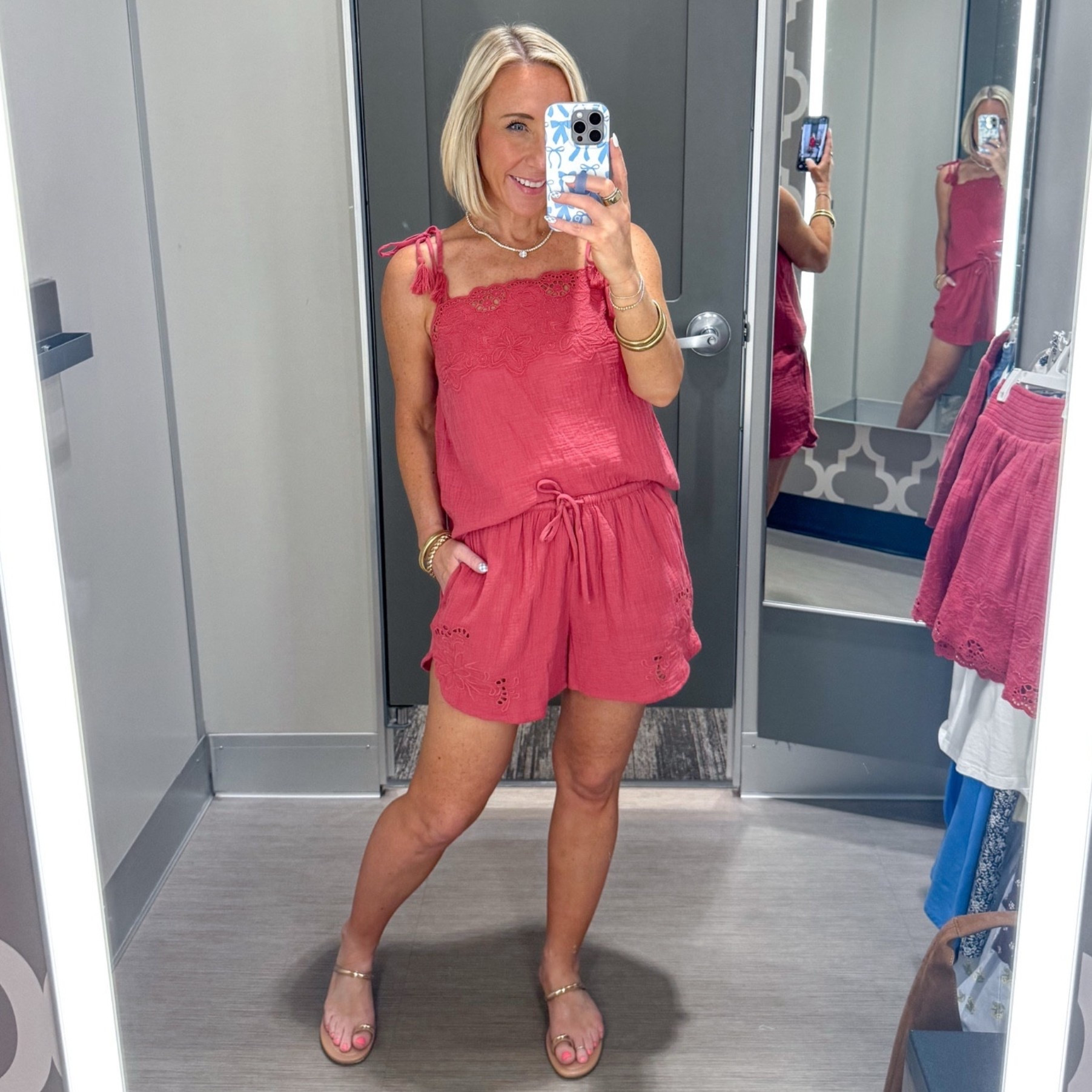 Target - in store try-on. Cutwork Tank Top - size Small (needed a XS). 2 colors. Cutwork Pull-On Shorts - size XS. 2 colors.

 

#LTKSeasonal #LTKOver40