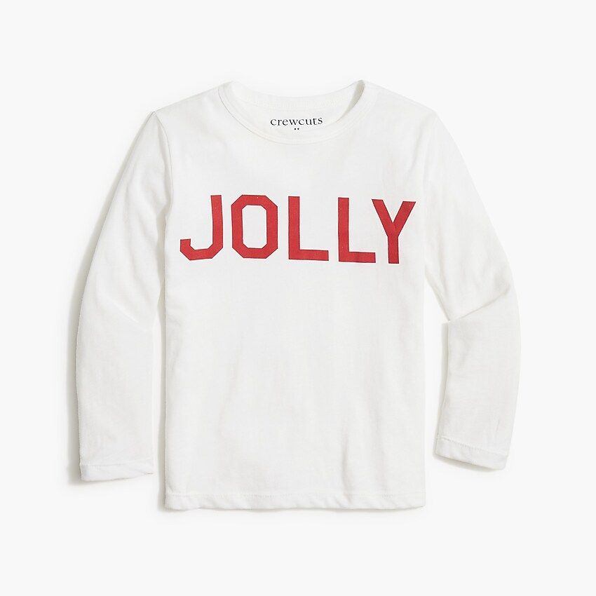 Kids' long-sleeve "jolly" graphic tee | J.Crew Factory