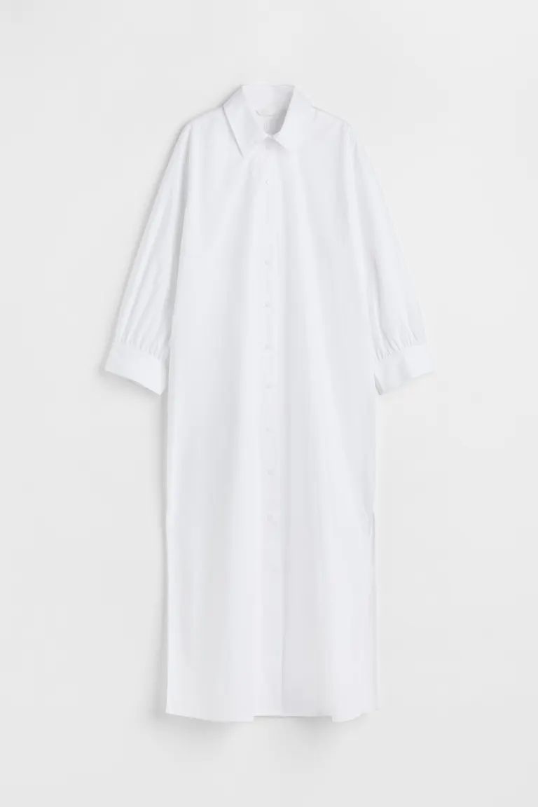 Cotton poplin shirt dress | H&M (UK, MY, IN, SG, PH, TW, HK)