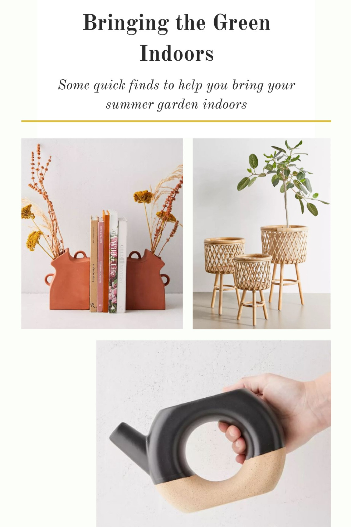 We love these accent pieces to start bringing those summer gardens indoors.  In the Midwest, we are already gearing up for colder temps, and I always miss greenery the most! 

#greenery #greenthumb #interioraccents #indoorplanting #home #homefinds #urbanoutfitters 

#LTKhome #LTKsalealert #LTKSeasonal