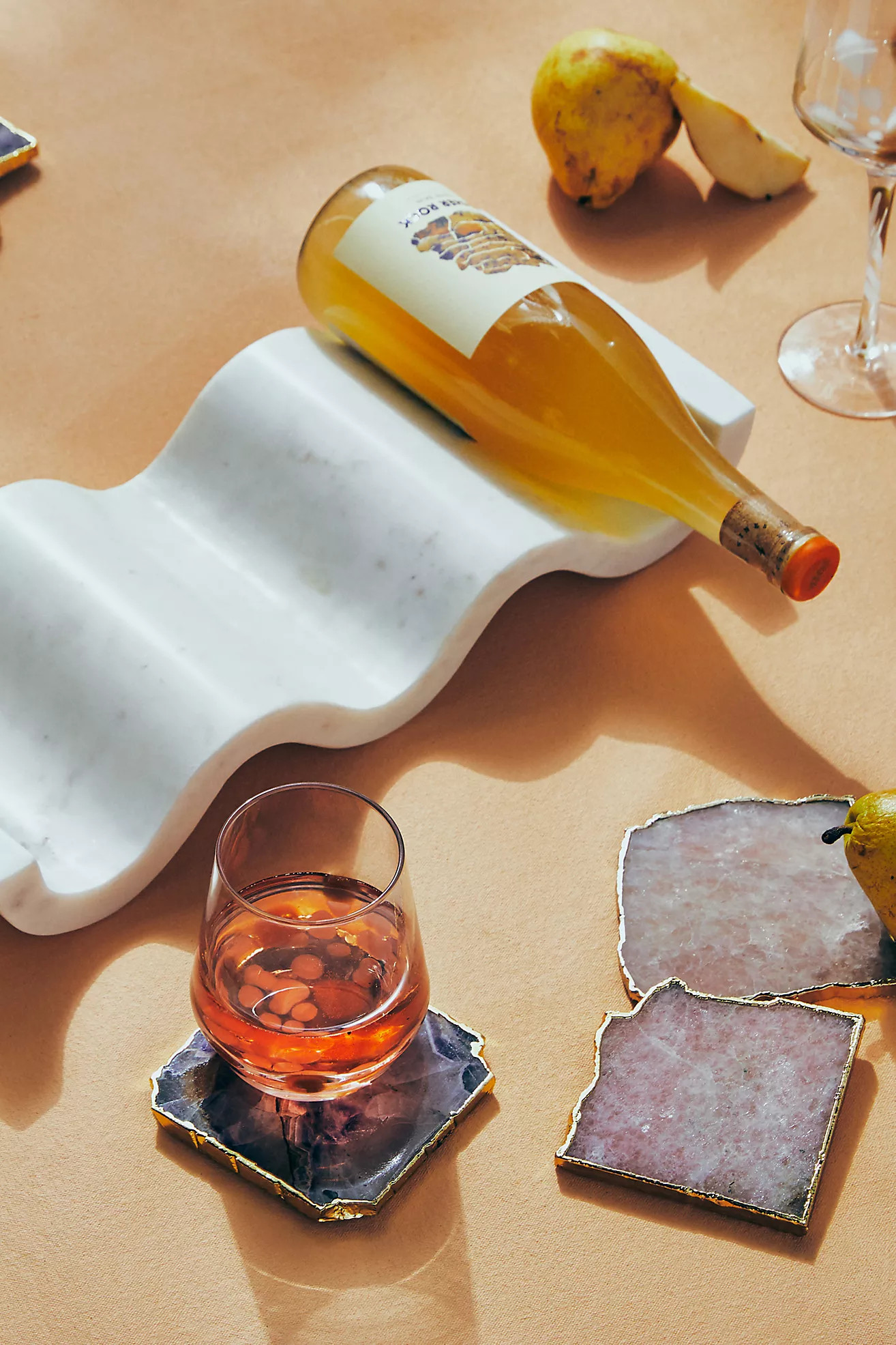 Robin Marble Wine Bottle Holder | Anthropologie (US)