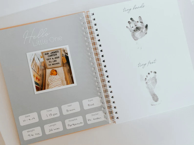 Baby Book | Personalized Baby Book | Baby Memory Book | Baby Shower Gift | Pregnancy Book | Baby ... | Etsy (US)