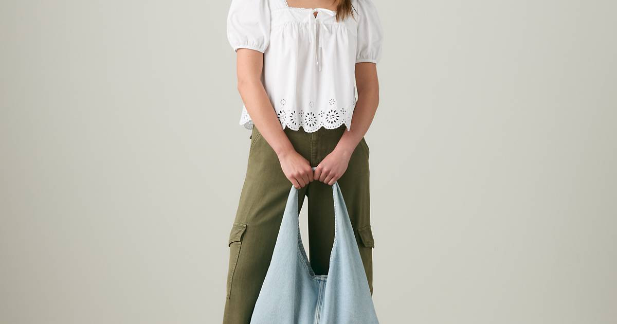 Darling Short-sleeve Cutwork Blouse | Levi's US
