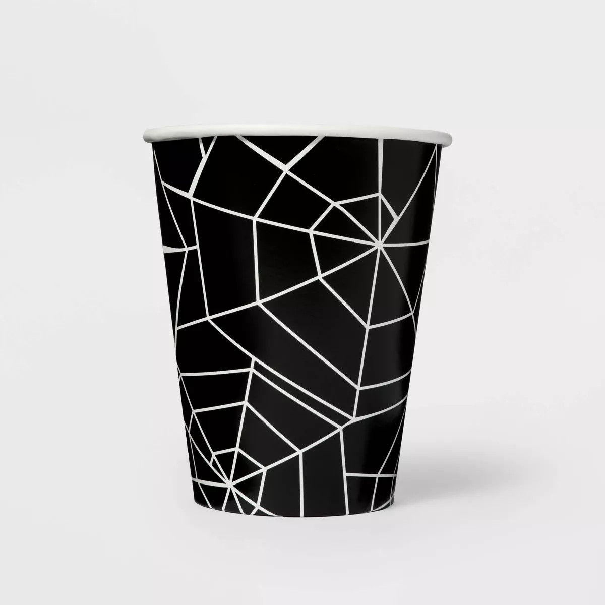 Spiderweb Halloween Disposable Cups Black 12oz/10ct Black | Target