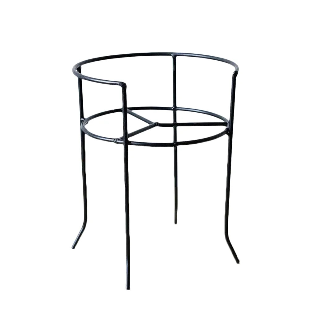 Round Vintage Single Beverage Drink Dispenser Metal Stand Black Iron Storage Rack Holder for Glas... | Walmart (US)