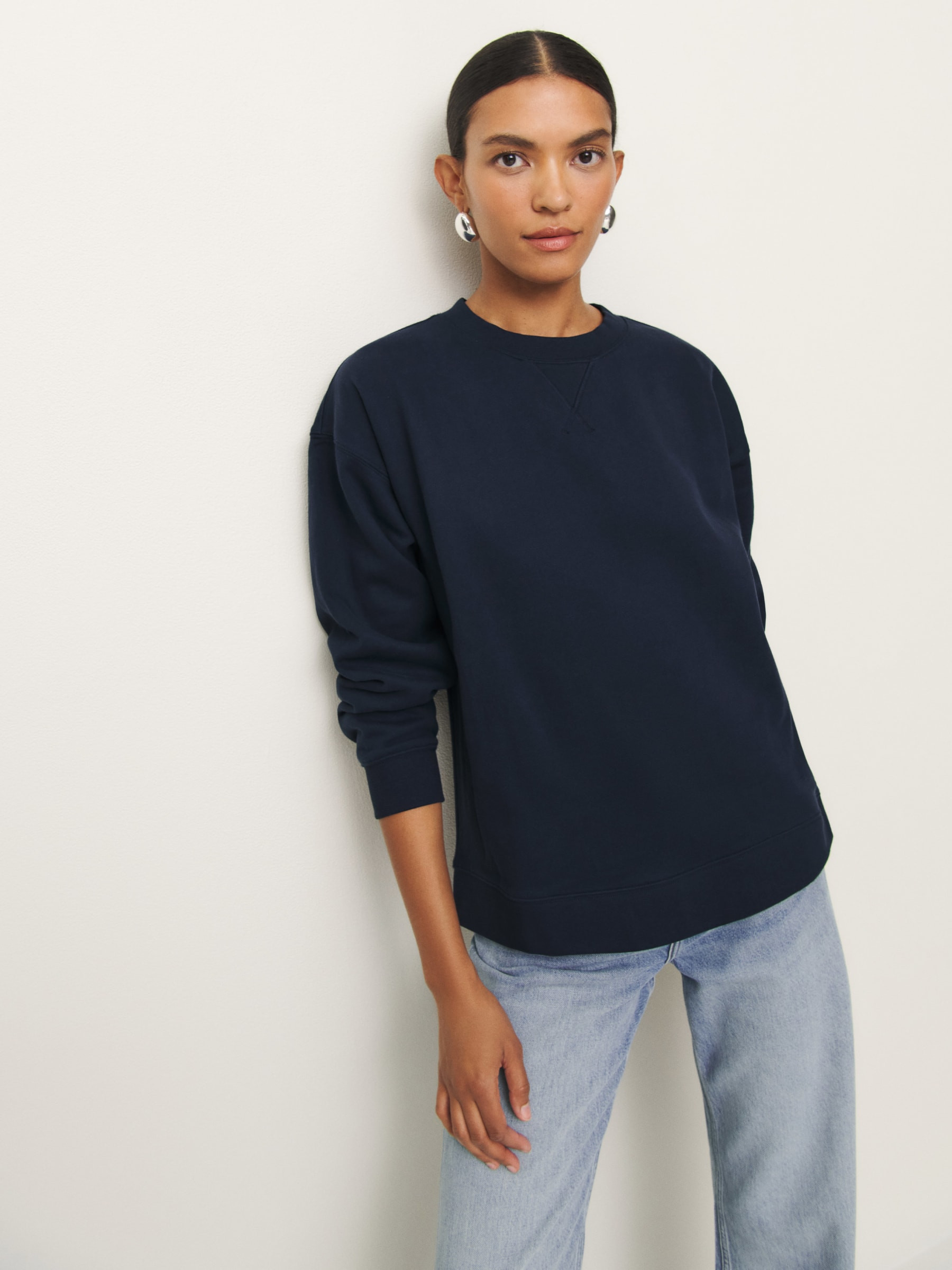 Drew Vintage Oversized Crewneck Sweatshirt | Reformation (Global)