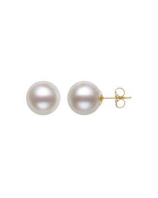 Cultured Freshwater Pearl Stud Earrings in 14K Yellow Gold | Bloomingdale's (US)