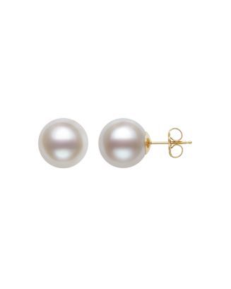 Cultured Freshwater Pearl Stud Earrings in 14K Yellow Gold - 100% Exclusive | Bloomingdale's (US)