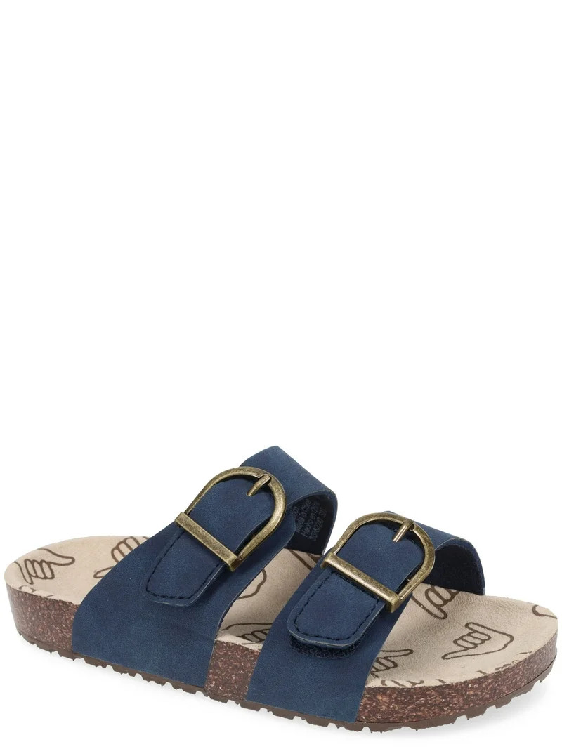 Wonder Nation Little & Big Boys Two Buckle Sandals | Walmart (US)