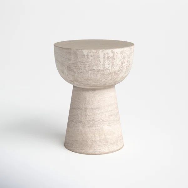Hadlow 16'' Tall Solid Wood Pedestal End Table | Wayfair North America