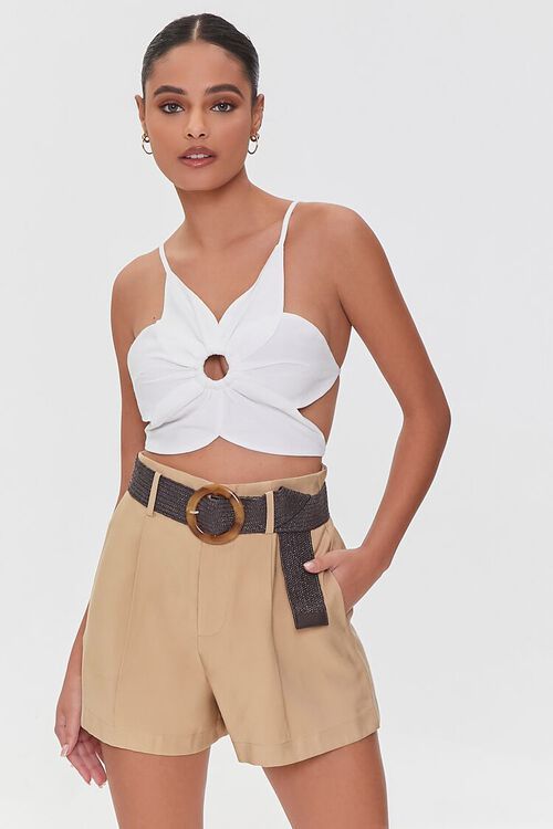Belted Relaxed-Fit Shorts | Forever 21 (US)