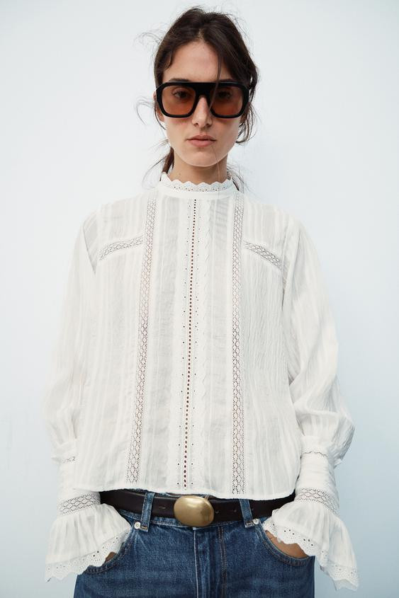 Zara - Crochet Midi Dress - Women - White - Women | Zara US