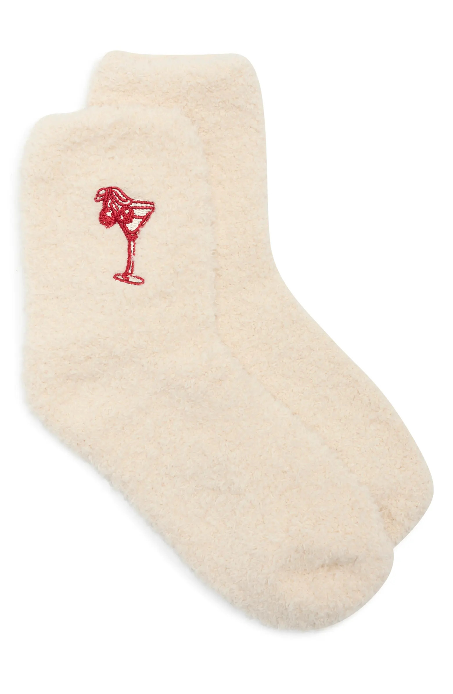 WORN/WEST Embroidered Cherries Martini Crew Socks | Nordstromrack | Nordstrom Rack