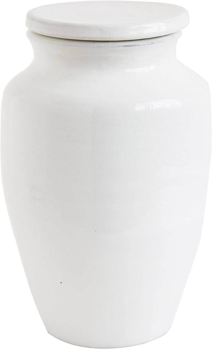 Medium Round White Terracotta Cachepot | Amazon (US)