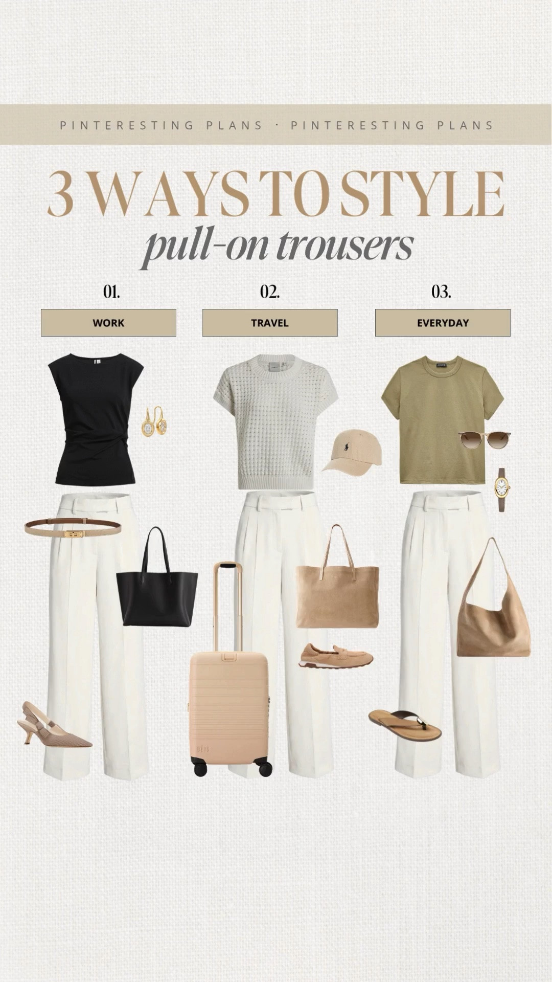 3 Ways to style pull trousers 🙌🏻🙌🏻

#LTKootd #LTKOver40 #LTKTall