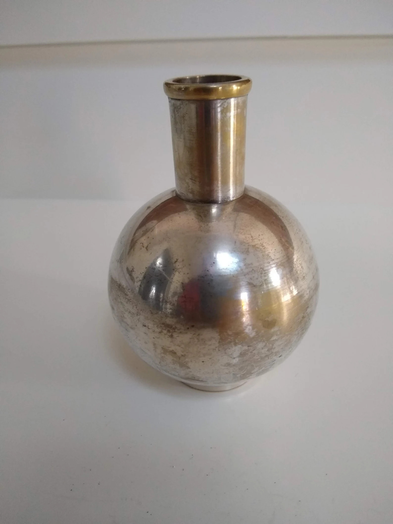 Vintage Silver Plated Brass Soliflore Vase Made in India - Etsy | Etsy (US)