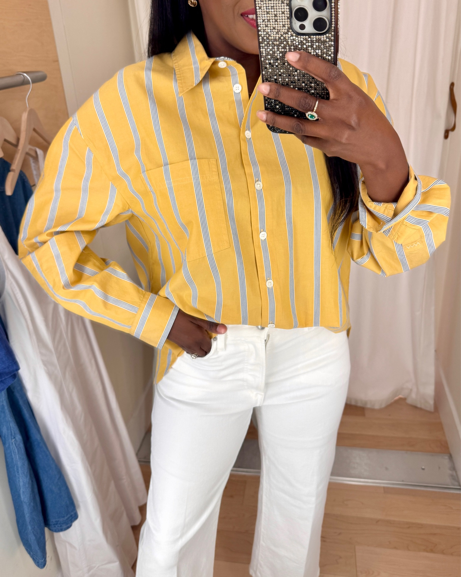 My shirt is true to size. Wearing a small. 
Wearing a 26 in the jeans. Plus, save 20% off exclusively on LTK. 

Summer Outfits, Summer Outfit 2026, Wear to work, Casual Outfit, Ootd, 

#LTKOver40 #LTKWorkWear

#LTKxMadewell #LTKootd #LTKSaleAlert