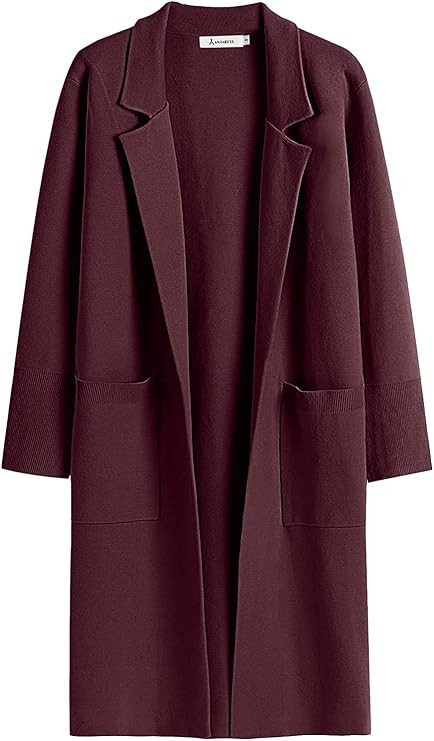 ANRABESS Women Cardigan Sweater Jackets Open Front Thick Knit Oversized Blazer Coatigan 2024 Fall... | Amazon (US)