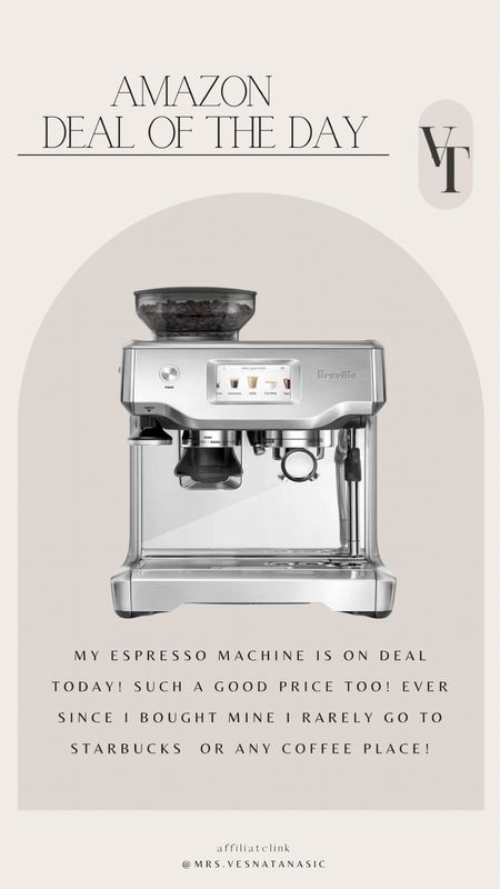 my espresso machine is on deal today! Such a good price too! Ever since I bought mine I rarely go to Starbucks  or any coffee place!

#LTKGiftGuide #LTKsalealert #LTKhome