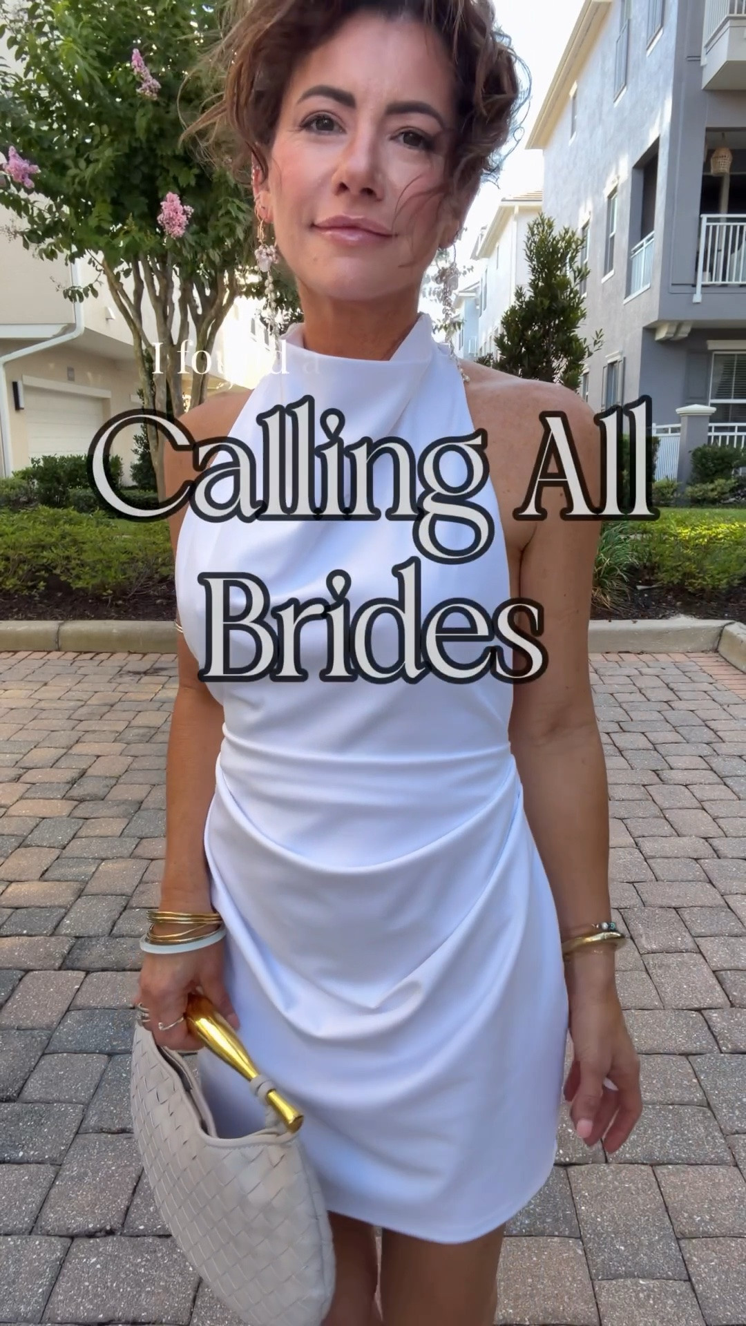 Summer brides!!! 

I found the perfect little white dress for you and it’s from Amazon! It’s made of a stretchy, athletic material. So, it’s got give and stretch. The shape is so good! The cut is so flattering. The draping is so forgiving….so you CAN eat! 

The high neck cut is so cute with hair pinned up. I opted for wavy hair for summertime. I own a high end brand version of this dress in red and hands down this is much more comfortable and just as flattering on. They really nailed it with the stitching on this dress! Let me know if you order and agree. 

#weddingstyle #bridestyle #summerweddingdress #beachweddingdress #bacheloretteparty wedding dress style

Wear this for bachelorette weekend, rehearsal dinner on the beach,

#LTKWedding #LTKPetite #LTKootd