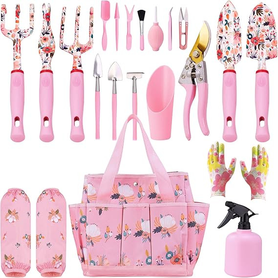 Garden Tools Set,Heavy Duty Gardening Tools for Gardener,Gardening Gifts for Women,with Storage T... | Amazon (US)