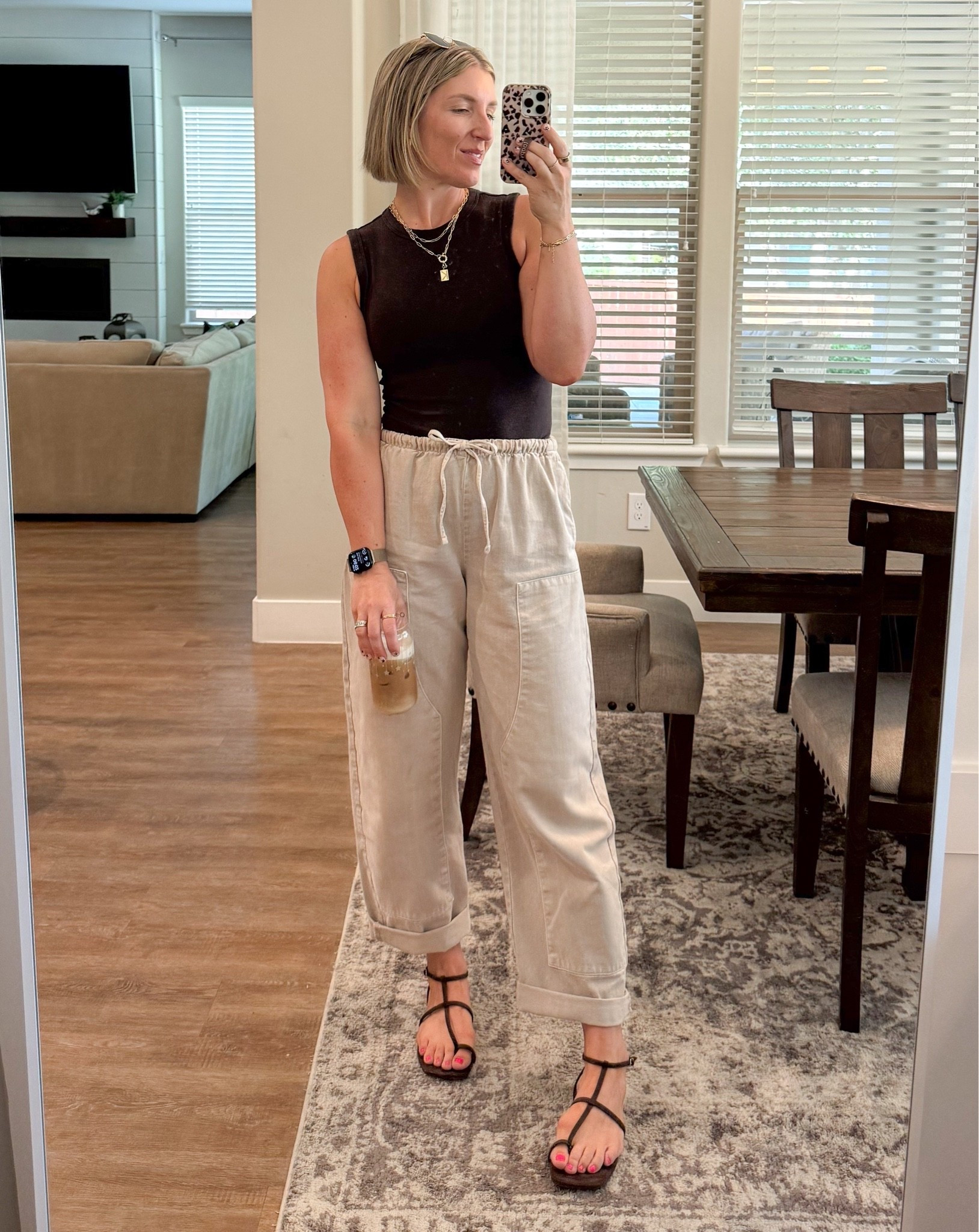 Top and bottom are GAP and 40% off — love the toe waist pants. Wearing a medium tall top and small tall pants!!!

#LTKdayinmylife #LTKSaleAlert