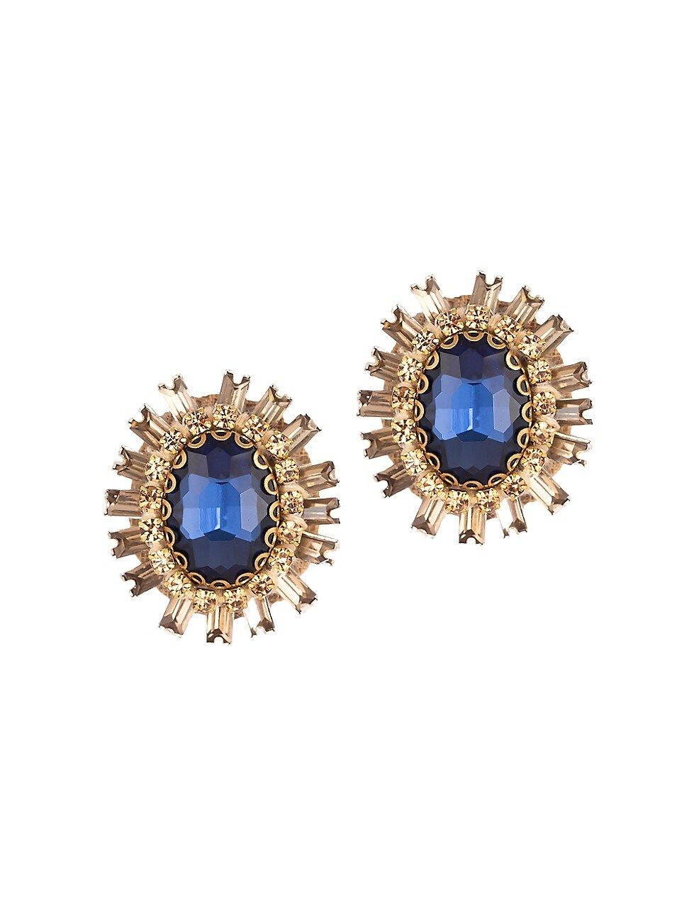 Lilou Goldtone & Crystal Stud Earrings | Saks Fifth Avenue