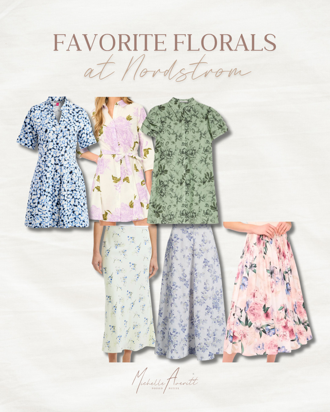 Spring is here, and florals are in! These are my favorite pieces at Nordstrom for an effortless seasonal style.

Flowy skirts, floral pattern dresses, and lightweight spring styles are perfect for the season!

spring outfit ideas, fashion over 40, floral outfits 

 #LTKSeasonal #LTKOver40 #LTKPetite