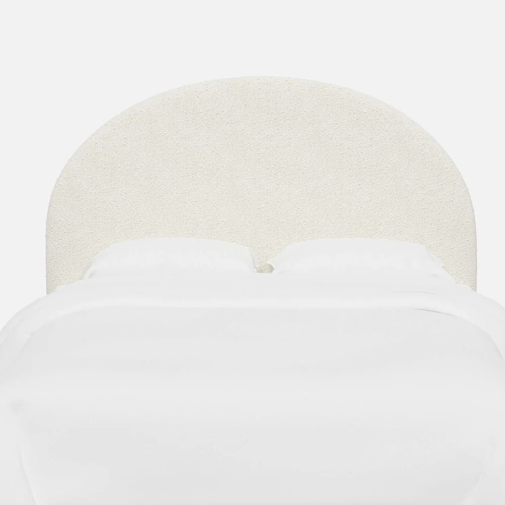Amelia Boucle Rounded Headboard | Dorm Essentials - Dormify | Dormify