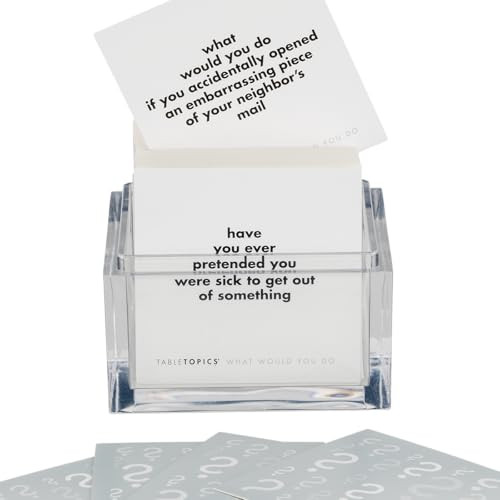 TableTopics What Would You Do - 135 Provocative Conversation Starter Questions for Parties. Spark Lively Debates about Sticky Situations | Amazon (US)