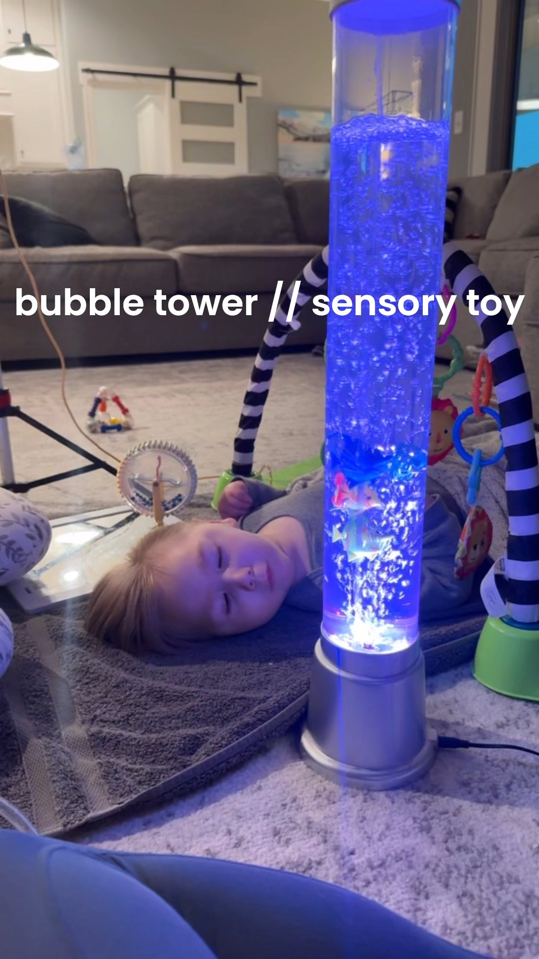 Linking Levi’s favorite bubble tower! We have this running 24/7- he loves it. Changes colors and has a soothing sound! Great sensory toy 

Linking some of his other favorite toys too 🤍

Special needs toys / sensory toys / baby toys 

#LTKHome #LTKBaby #LTKFamily