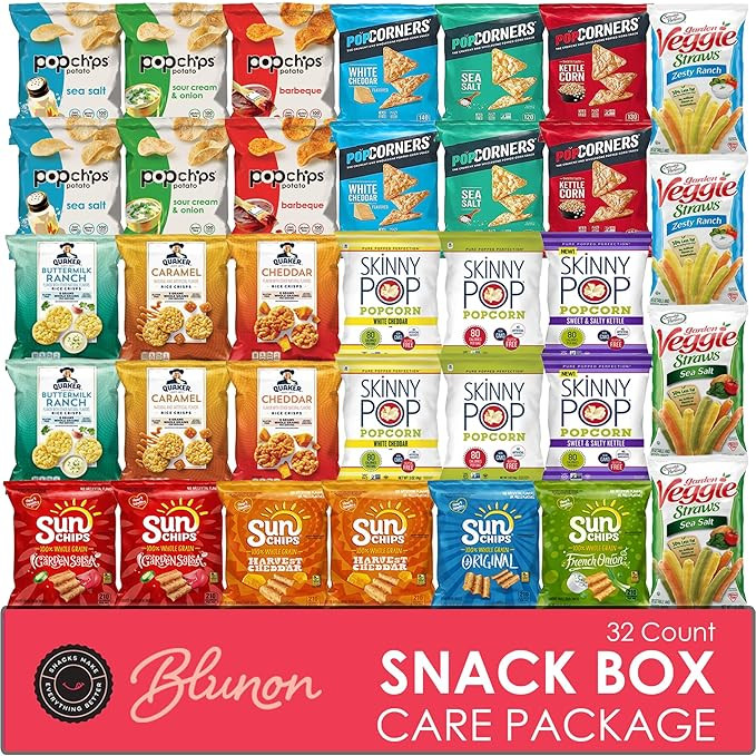Snacks Variety Pack for Adults - Snack Box Care Package Gift Box - Bulk Healthy Snack Bag Assortm... | Amazon (US)
