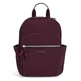 Vera Bradley Women's Microfiber Small Backpack, Mulled Wine | Amazon (US)