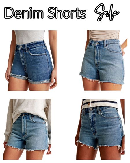 Abercrombie denim shorts that are really cute for spring and summer. 
I love these denim shorts. They having different lengths for whatever your comfort zone is. 
#ltkpetite 
#ltkmom

#LTKSpringSale #LTKsalealert #LTKfindsunder50