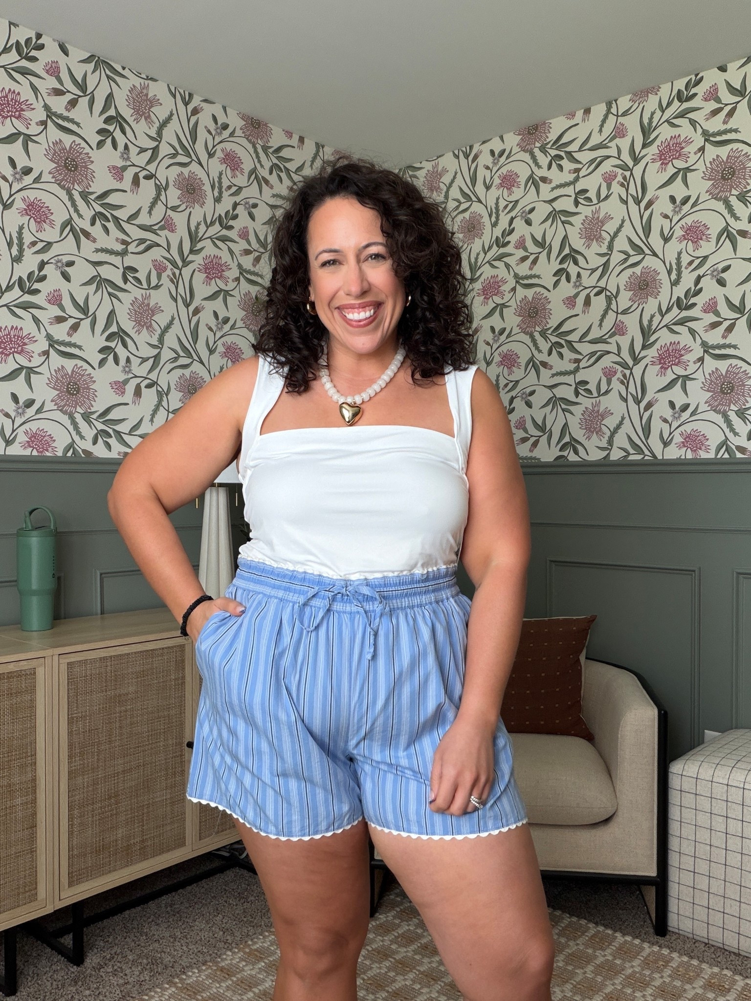 @Target midsize casual ootd wearing shorts in xl and top in large (need a medium) 

#LTKootd #LTKOver40 #LTKMidsize