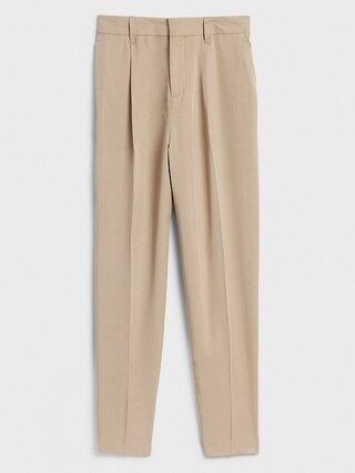 Tapered Pleated-Front Pants | Banana Republic Factory