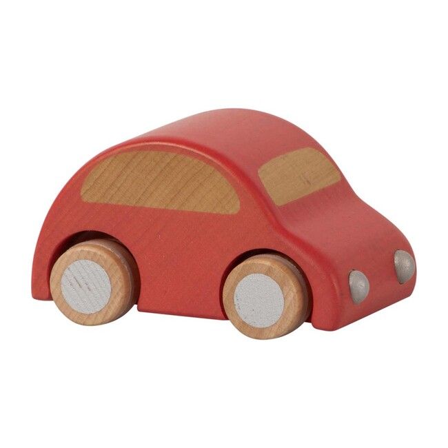 Wooden Pull Back Car, Red (Blue) - Kids Toys | Maileg from Maisonette | Maisonette