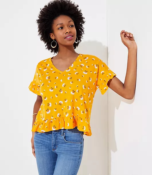 Lily Flutter Statement Tee | LOFT