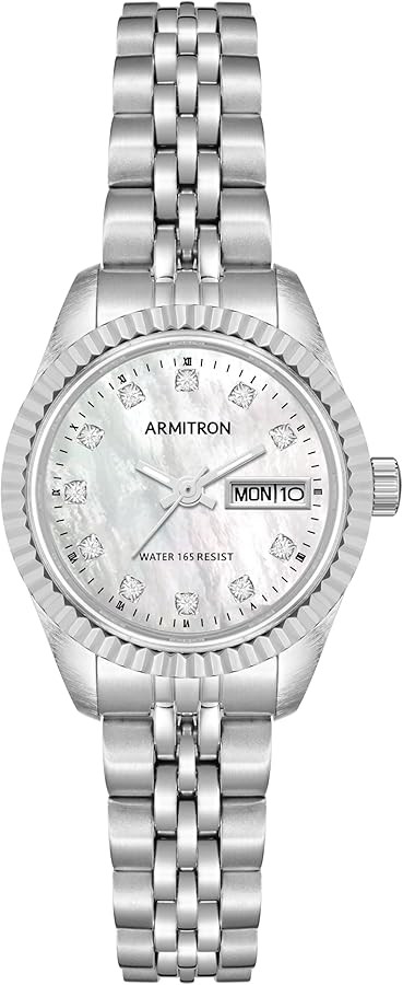 Armitron Women's Genuine Crystal Accented Bracelet Watch, 75-2475 | Amazon (US)