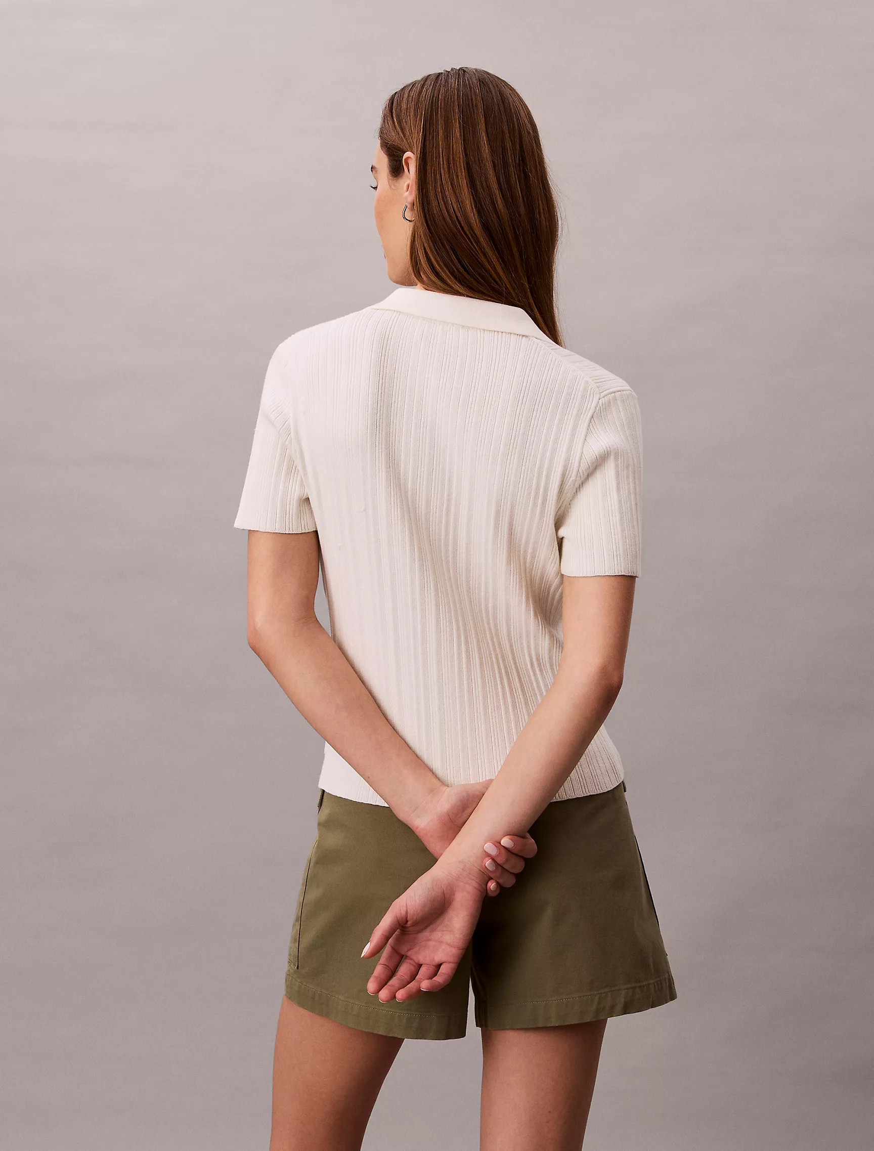 Smooth Cotton Rib Polo T-Shirt | Calvin Klein | Calvin Klein (US)