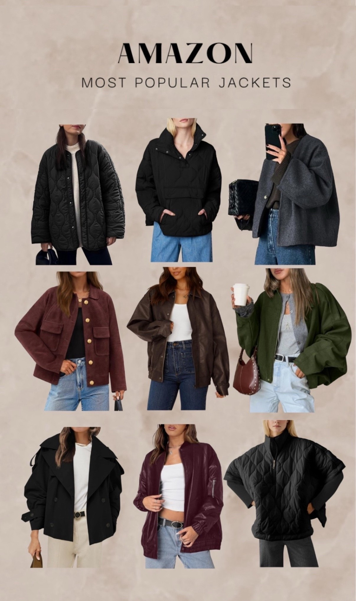 fall jackets.  cool girl jackets #jackets #amazonjacket 