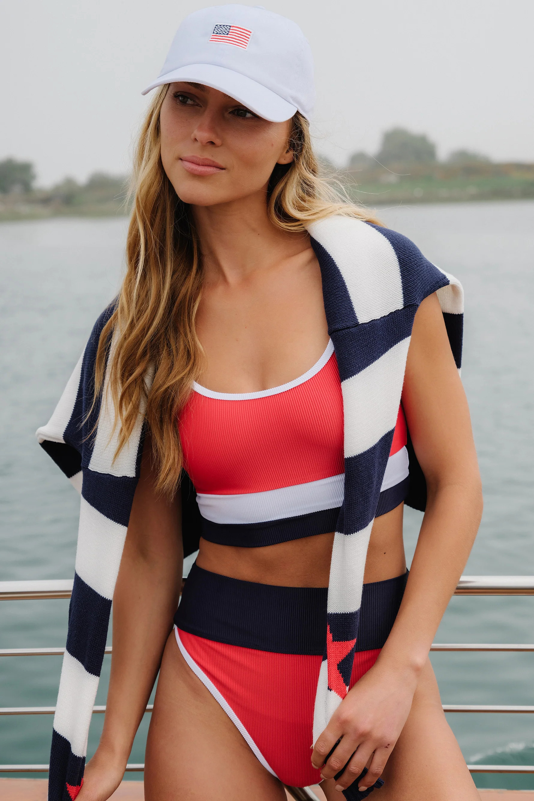 EMMY BOTTOM AMERICANA COLORBLOCK | Beach Riot