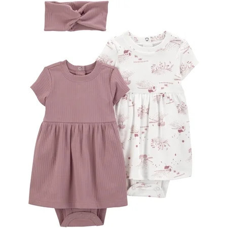 Carter's Child of Mine Baby Girl Dress, 2-Pack, Sizes Preemie-24 Months | Walmart (US)