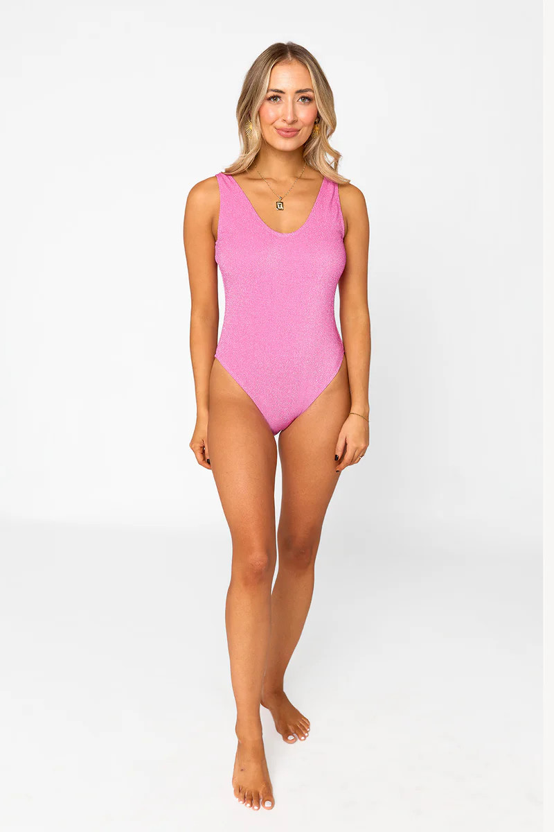 Carly One-Piece Swimsuit - Magenta | BuddyLove