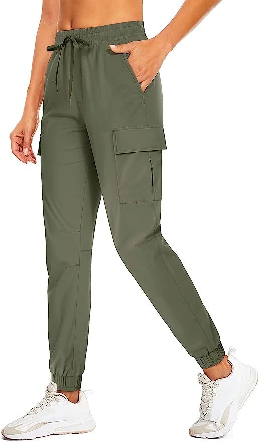 MAGCOMSEN Women's Hiking Pants Cargo Joggers 5 Pockets Quick Dry Lightweight Sweatpants Work Runn... | Amazon (US)
