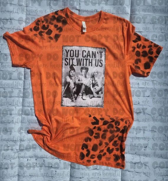 You Can't Sit With Us Tee  Witches Tshirt  Animal Print - Etsy | Etsy (US)